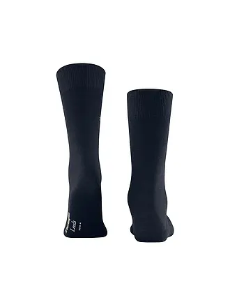 BURLINGTON | Chaussettes homme LEEDS 40-46 bleu foncé chiné | dunkelblau